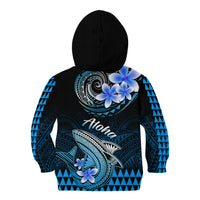 Hawaii Kid Hoodie Polynesian Shark with Kakau Blue Version LT01 - Polynesian Pride