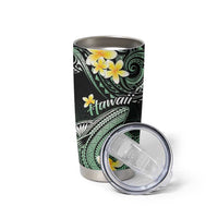 Hawaii Tumbler Cup Polynesian Shark with Kakau Green Version LT01 - Polynesian Pride