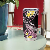 Hawaii Tumbler Cup Polynesian Shark with Kakau Pink Version LT01 - Polynesian Pride