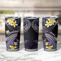 Hawaii Tumbler Cup Polynesian Shark with Kakau Purple Version LT01 - Polynesian Pride