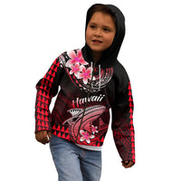 Hawaii Kid Hoodie Polynesian Shark with Kakau Red Version LT01 - Polynesian Pride