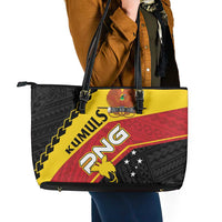 PNG Leather Tote Bag The Kumuls Are On A Roll LT01 - Polynesian Pride