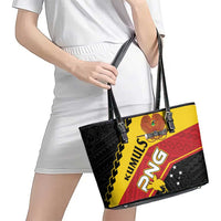 PNG Leather Tote Bag The Kumuls Are On A Roll LT01 - Polynesian Pride