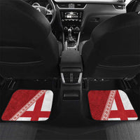 Tonga Rugby Mate Maa Car Mats Ngatu Pattern LT01 Set 2pcs - Back Red - Polynesian Pride