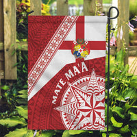 Tonga Rugby Mate Maa Garden Flag Ngatu Pattern LT01 Garden Flag Red - Polynesian Pride