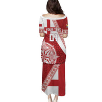 Custom Tonga Rugby Mate Maa Puletasi Ngatu Pattern LT01 - Polynesian Pride
