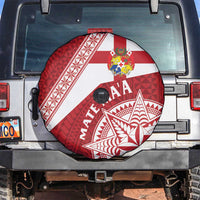 Tonga Rugby Mate Maa Spare Tire Cover Ngatu Pattern LT01 Red - Polynesian Pride