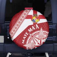 Tonga Rugby Mate Maa Spare Tire Cover Ngatu Pattern LT01 - Polynesian Pride