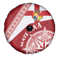 Tonga Rugby Mate Maa Spare Tire Cover Ngatu Pattern LT01 - Polynesian Pride