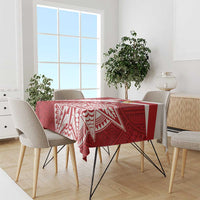 Tonga Rugby Mate Maa Tablecloth Ngatu Pattern LT01 - Polynesian Pride