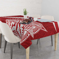 Tonga Rugby Mate Maa Tablecloth Ngatu Pattern LT01 - Polynesian Pride