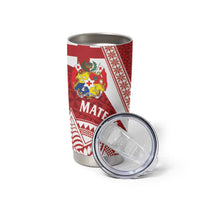 Tonga Rugby Mate Maa Tumbler Cup Ngatu Pattern LT01 - Polynesian Pride