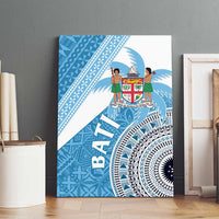 Fiji Rugby Bati Canvas Wall Art Tapa Pattern LT01 - Polynesian Pride