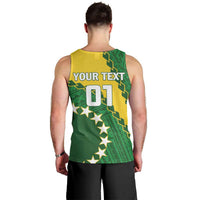 Custom Cook Islands Rugby Kukis Men Tank Top Circle Stars LT01 - Polynesian Pride