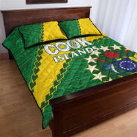 Cook Islands Rugby Kukis Quilt Bed Set Circle Stars LT01 - Polynesian Pride