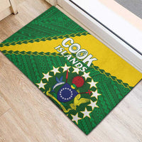 Cook Islands Rugby Kukis Rubber Doormat Circle Stars LT01 - Polynesian Pride