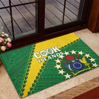 Cook Islands Rugby Kukis Rubber Doormat Circle Stars LT01 - Polynesian Pride