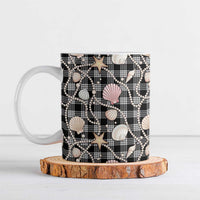 Hawaiian Ocean Seashells Ceramic Mug Black Palaka Pattern LT01 Black - Polynesian Pride
