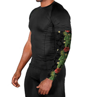 Hawaiian Hibiscus Plumeria Arm Sleeves Tropical Leaves LT01 - Polynesian Pride