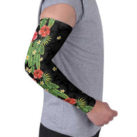Hawaiian Hibiscus Plumeria Arm Sleeves Tropical Leaves LT01 - Polynesian Pride