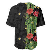 Hawaiian Hibiscus Plumeria Baseball Jersey Tropical Leaves LT01 - Polynesian Pride
