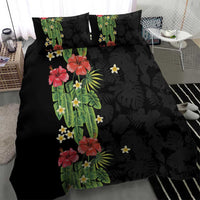 Hawaiian Hibiscus Plumeria Bedding Set Tropical Leaves LT01 - Polynesian Pride