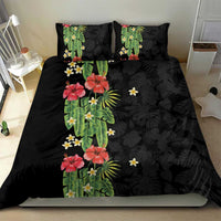 Hawaiian Hibiscus Plumeria Bedding Set Tropical Leaves LT01 - Polynesian Pride