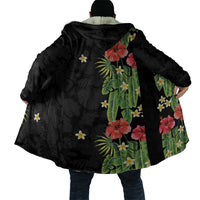 Hawaiian Hibiscus Plumeria Cloak Tropical Leaves LT01 - Polynesian Pride