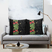 Hawaiian Hibiscus Plumeria Pillow Cover Tropical Leaves LT01 - Polynesian Pride