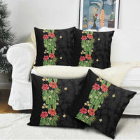Hawaiian Hibiscus Plumeria Pillow Cover Tropical Leaves LT01 - Polynesian Pride