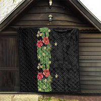 Hawaiian Hibiscus Plumeria Quilt Tropical Leaves LT01 - Polynesian Pride