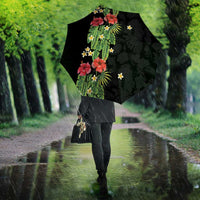 Hawaiian Hibiscus Plumeria Umbrella Tropical Leaves LT01 - Polynesian Pride