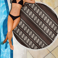 Yogyakarta Parang Batik Motifs Beach Blanket Indonesian Traditional Pattern