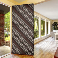 Yogyakarta Parang Batik Motifs Door Cover Indonesian Traditional Pattern
