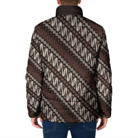 Yogyakarta Parang Batik Motifs Padded Jacket Indonesian Traditional Pattern