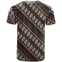 Yogyakarta Parang Batik Motifs T Shirt Indonesian Traditional Pattern