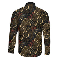 Batik Sekar Jagad Family Matching Puletasi and Hawaiian Shirt Indonesian Traditional Pattern LT01 Son's Shirt Black - Polynesian Pride