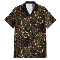 Batik Sekar Jagad Hawaiian Shirt Indonesian Traditional Pattern LT01 Black - Polynesian Pride