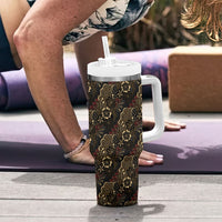 Batik Sekar Jagad Tumbler With Handle Indonesian Traditional Pattern
