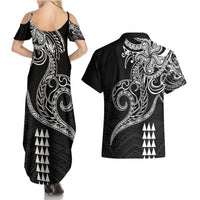 Hawaii Valentine Couples Matching Summer Maxi Dress and Hawaiian Shirt Kakau Polynesian Heart LT01 - Polynesian Pride