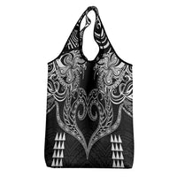 Hawaii Valentine Grocery Bag Kakau Polynesian Heart