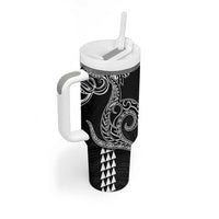 Hawaii Valentine Tumbler With Handle Kakau Polynesian Heart LT01 - Polynesian Pride