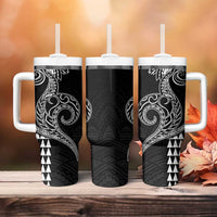 Hawaii Valentine Tumbler With Handle Kakau Polynesian Heart LT01 - Polynesian Pride