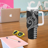Hawaii Valentine Tumbler With Handle Kakau Polynesian Heart LT01 - Polynesian Pride