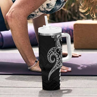 Hawaii Valentine Tumbler With Handle Kakau Polynesian Heart LT01 - Polynesian Pride