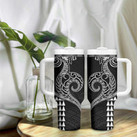 Hawaii Valentine Tumbler With Handle Kakau Polynesian Heart LT01 - Polynesian Pride