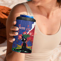Personalised Haiti Le Marron Inconnu 4 in 1 Can Cooler Tumbler Dashiki Mix Polynesian Pattern LT01 - Polynesian Pride