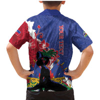 Personalised Haiti Le Marron Inconnu Family Matching Mermaid Dress and Hawaiian Shirt Dashiki Mix Polynesian Pattern