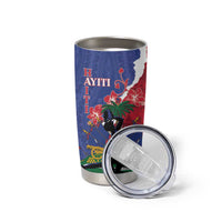 Personalised Haiti Le Marron Inconnu Tumbler Cup Dashiki Mix Polynesian Pattern LT01 - Polynesian Pride