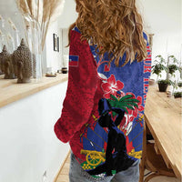 Personalised Haiti Le Marron Inconnu Women Casual Shirt Dashiki Mix Polynesian Pattern LT01 - Polynesian Pride